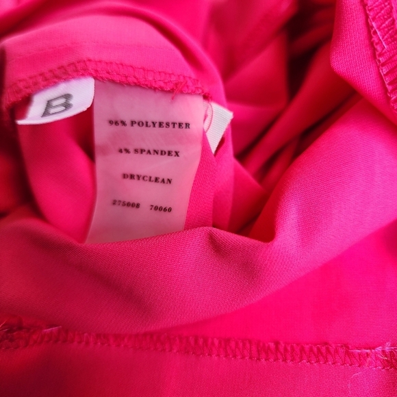 Ann Taylor Women's Tiered Hot Pink Sleeveless Layered Dress Size 6 - Picture 11 of 13